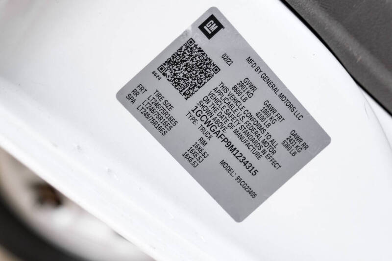 2021 Chevrolet Express 2500