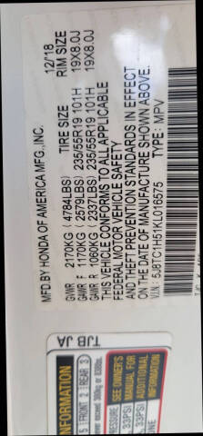 2019 Acura RDX w/Tech