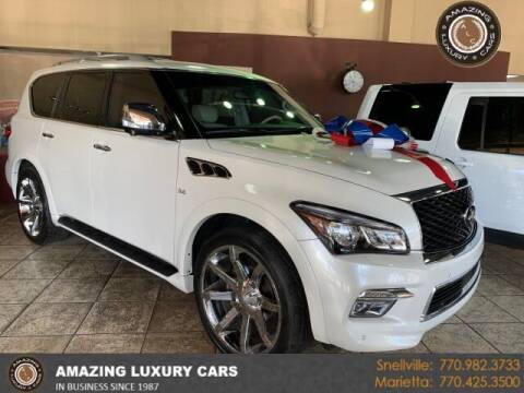2015 Infiniti QX80 for sale at Amazing Luxury Cars in Snellville GA