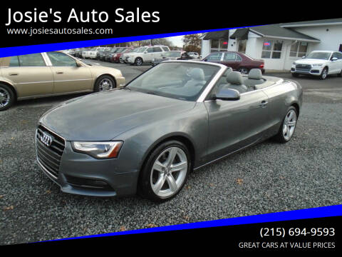 2013 Audi A5 for sale at Josie's Auto Sales in Gilbertsville PA