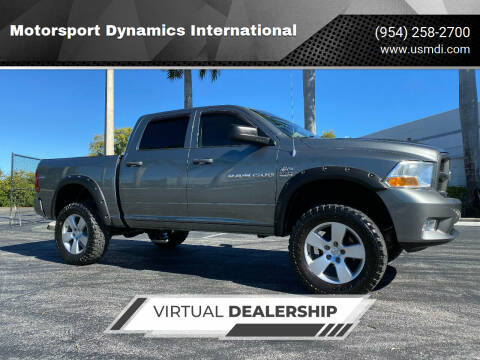 2012 RAM Ram Pickup 1500 for sale at Motorsport Dynamics International in Pompano Beach FL