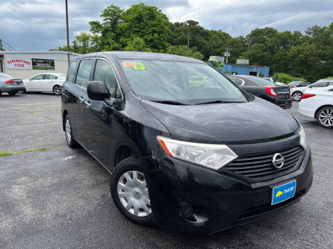 2013 Nissan Quest for sale at M & J Auto Sales in Attleboro MA