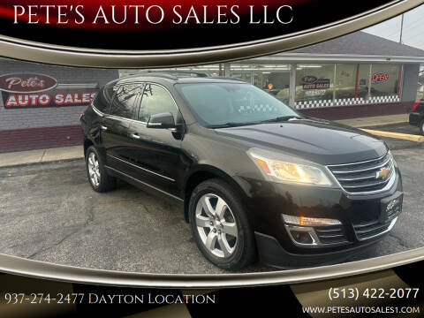 2016 Chevrolet Traverse for sale at PETE'S AUTO SALES LLC - Dayton in Dayton OH