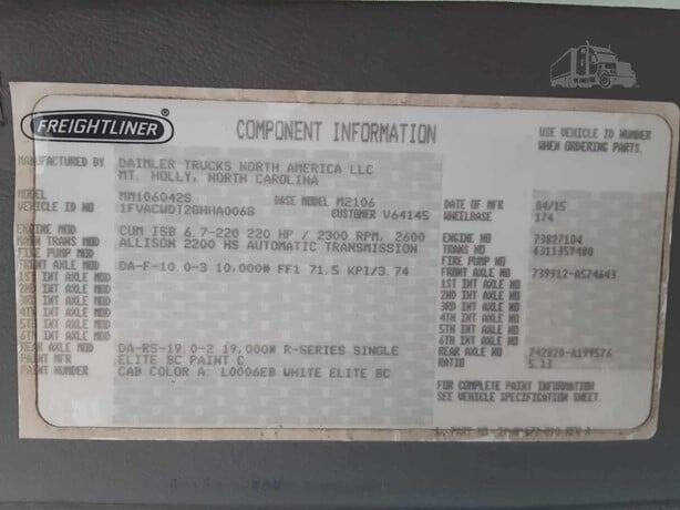 2016 Freightliner M2 106