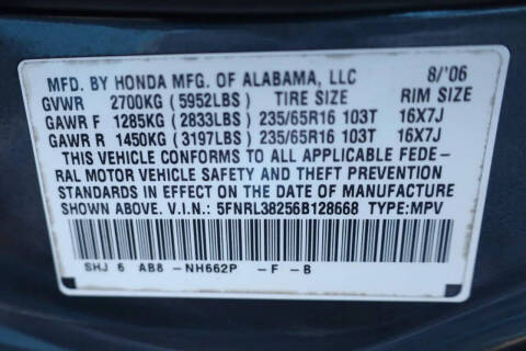 2006 Honda Odyssey LX