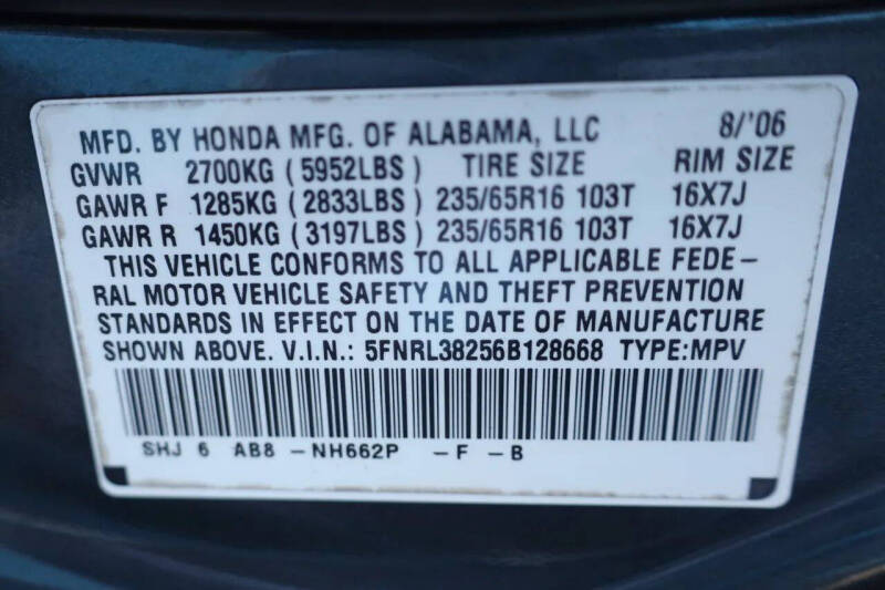 2006 Honda Odyssey LX