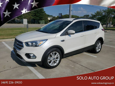 2018 Ford Escape for sale at Solo Auto Group in Mckinney TX