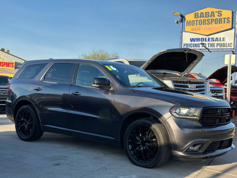 2016 Dodge Durango for sale at Baba's Motorsports, LLC in Phoenix AZ