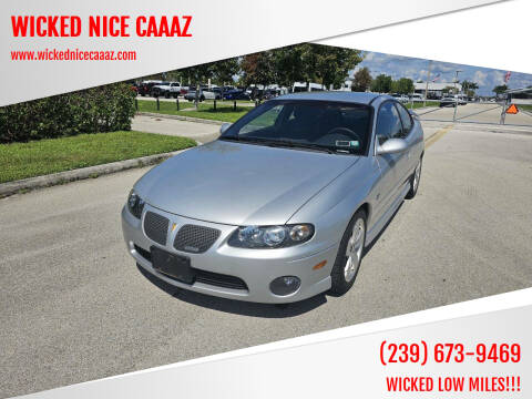 2004 Pontiac GTO for sale at WICKED NICE CAAAZ in Cape Coral FL