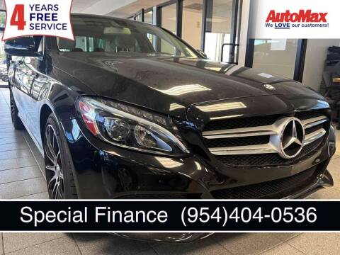 2015 Mercedes-Benz C-Class for sale at Auto Max in Hollywood FL