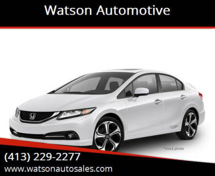 2015 Honda Civic for sale at Watson Automotive in Sheffield MA