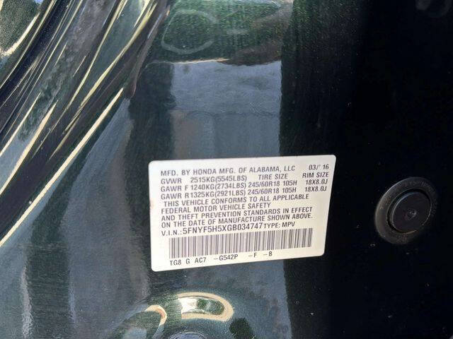 2016 Honda Pilot EX-L