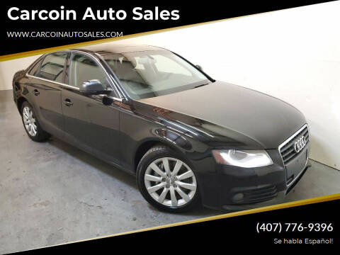 2009 Audi A4 for sale at Carcoin Auto Sales in Orlando FL