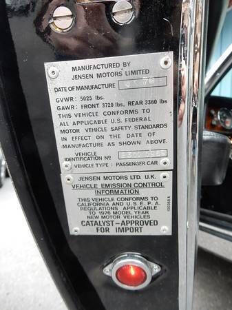 1976 Jensen Interceptor