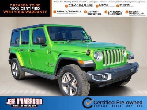 2019 Jeep Wrangler Unlimited for sale at Jeff D'Ambrosio Auto Group in Downingtown PA