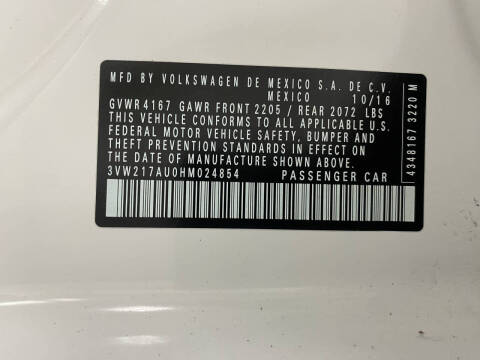 2017 Volkswagen Golf TSI Wolfsburg Edition