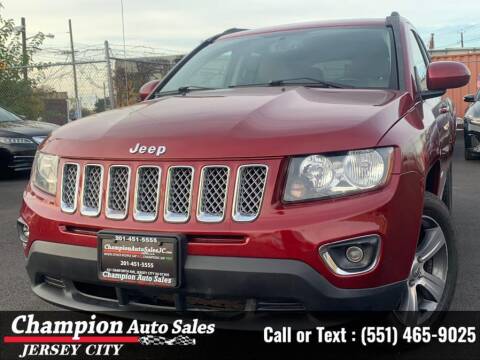 2016 Jeep Compass for sale at CHAMPION AUTO SALES OF JERSEY CITY in Jersey City NJ