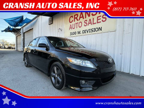 2011 Toyota Camry for sale at CRANSH AUTO SALES, INC in Arlington TX