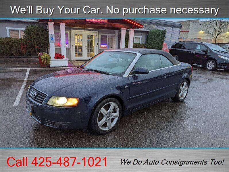 2004 Audi A4 for sale at Platinum Autos in Woodinville WA