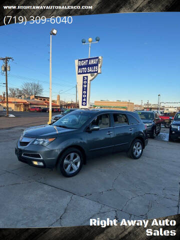2012 Acura MDX for sale at Right Away Auto Sales in Colorado Springs CO