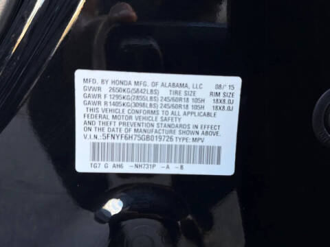 2016 Honda Pilot EX-L w/Navi