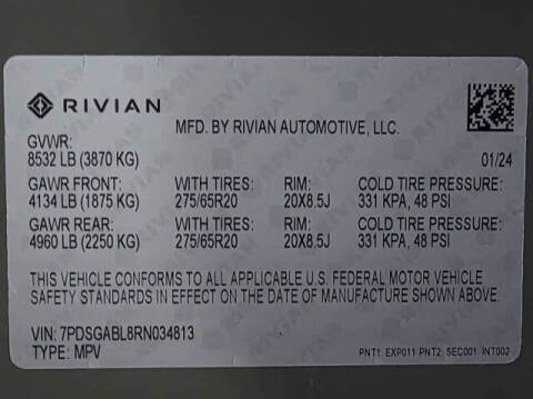 2024 Rivian R1S Launch Edition
