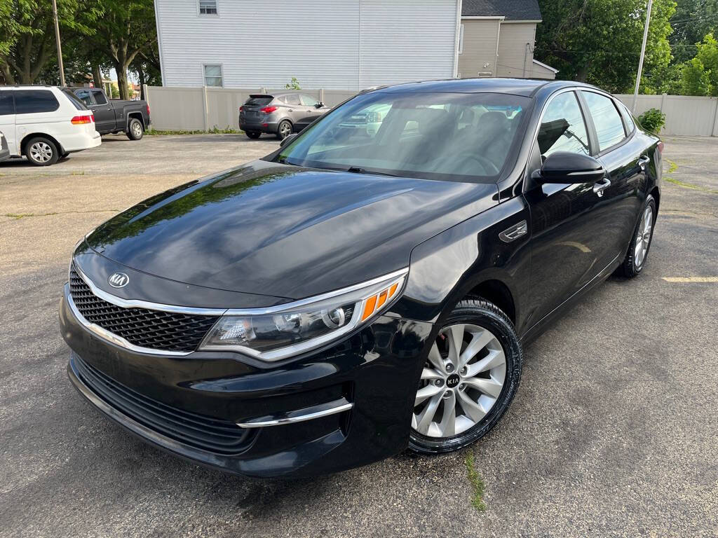 Black 2018 Kia Optima LX LX 4dr Sedan 1
