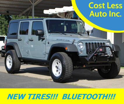 2014 Jeep Wrangler Unlimited for sale at Cost Less Auto Inc. in Rocklin CA