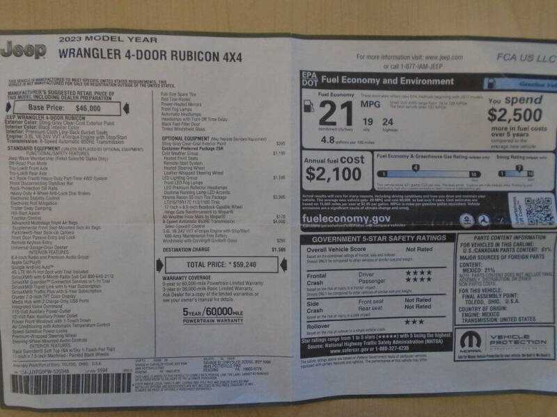 2023 Jeep Wrangler Rubicon