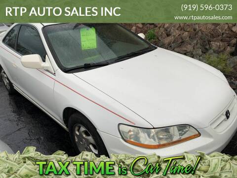 2001 Honda Accord for sale at RTP AUTO SALES  INC in Durham NC