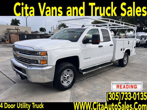 2018 CHEVROLET SILVERADO 2500HD CREW CAB UTILITY TRUCK for sale at Cita Auto Sales in Medley FL