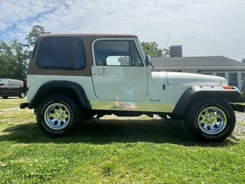 1987 Jeep Wrangler for sale at J Wilgus Cars in Selbyville DE