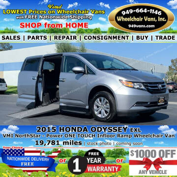 2015 Honda Odyssey for sale at Wheelchair Vans Inc in Laguna Hills CA