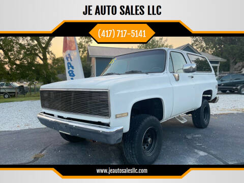 1985 Chevrolet Blazer for sale at JE AUTO SALES LLC in Webb City MO