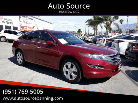 2010 Honda Accord Crosstour for sale at Auto Source in Banning CA