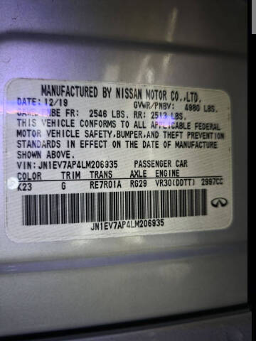 2020 Infiniti Q50 3.0T Luxe