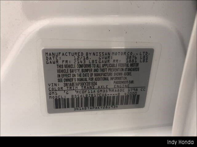 2019 Nissan Sentra S