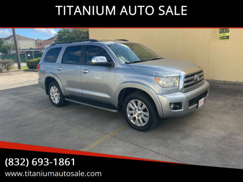 2013 Toyota Sequoia for sale at TITANIUM AUTO SALE in Houston TX