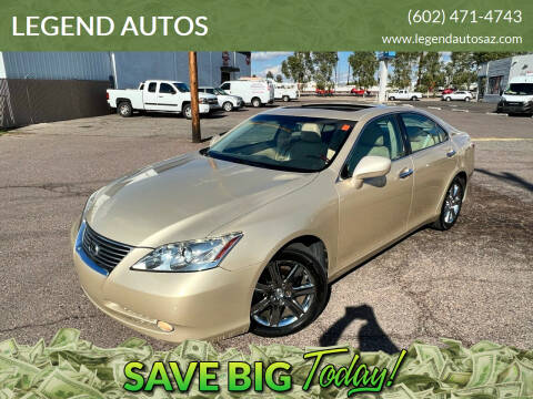 2007 Lexus ES 350 for sale at LEGEND AUTOS in Phoenix AZ