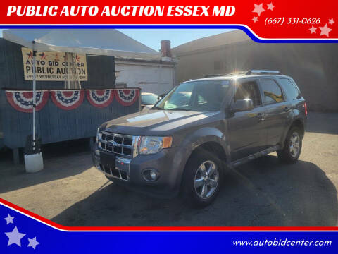 2012 Ford Escape for sale at PUBLIC AUTO AUCTION ESSEX MD in Essex MD