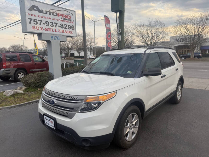 2012 Ford Explorer for sale at AutoPro Virginia LLC in Virginia Beach VA