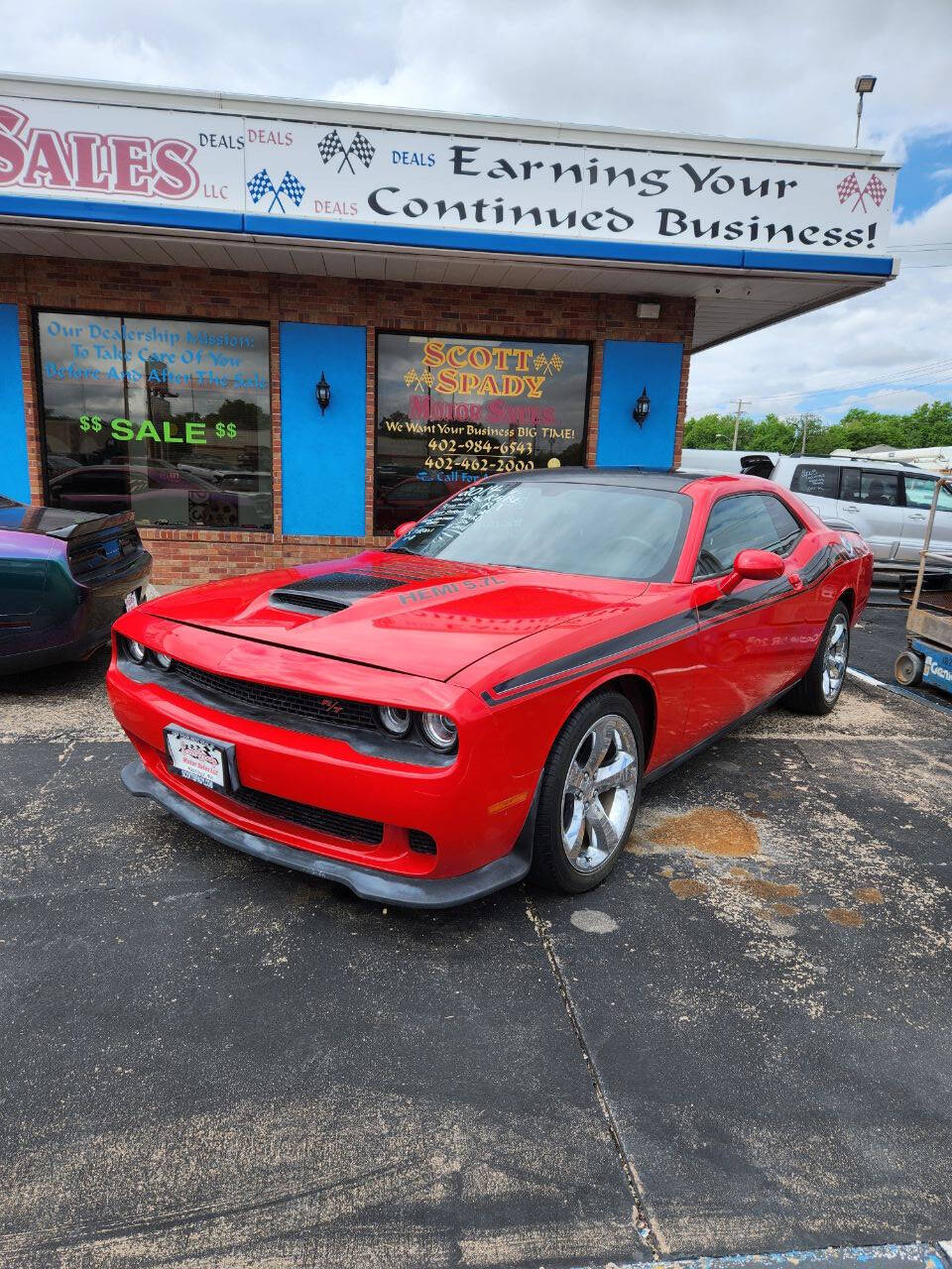 Red 2014 Dodge Challenger R/T R/T 2dr Coupe 1