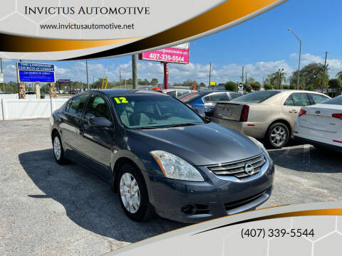 2012 Nissan Altima for sale at Invictus Automotive in Longwood FL