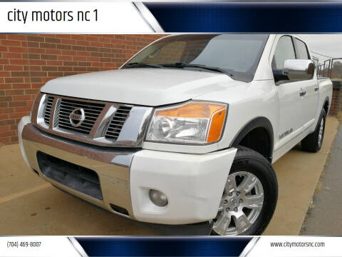 2015 Nissan Titan for sale at city motors nc 1 in Harrisburg NC