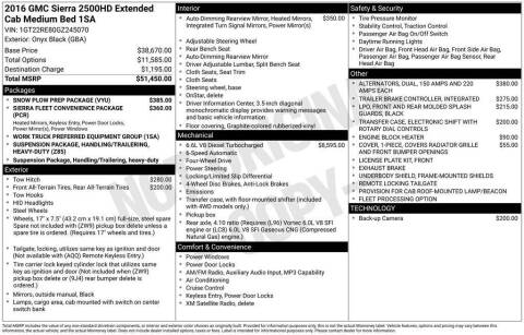 2016 GMC Sierra 2500HD