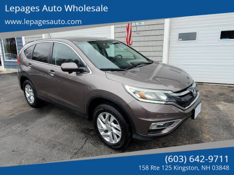 2016 Honda CR-V for sale at Lepages Auto Wholesale in Kingston NH