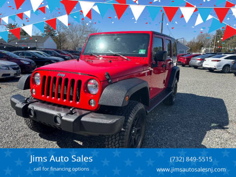 2018 Jeep Wrangler JK Unlimited for sale at Jims Auto Sales in Lakehurst NJ