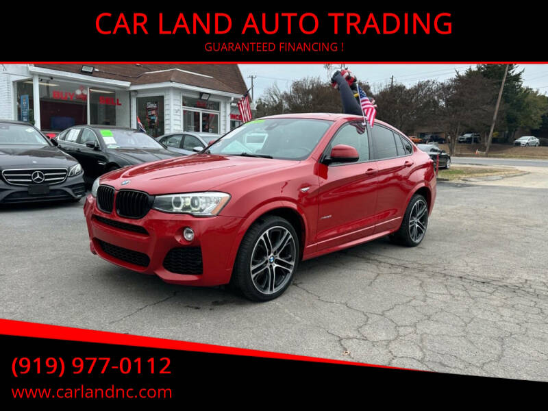 2017 BMW X4 for sale at CAR LAND  AUTO TRADING - CAR LAND AUTO TRADING in Raleigh NC