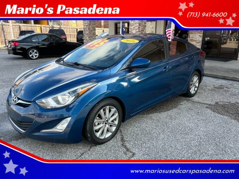 2016 Hyundai Elantra for sale at Mario's Pasadena in Pasadena TX