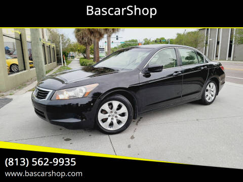 2008 Honda Accord for sale at BascarShop in Tampa FL